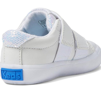 Keds Girl's Courtney Hl (Toddler/Little Kid) Sneaker, White, 11.5 Little Kid