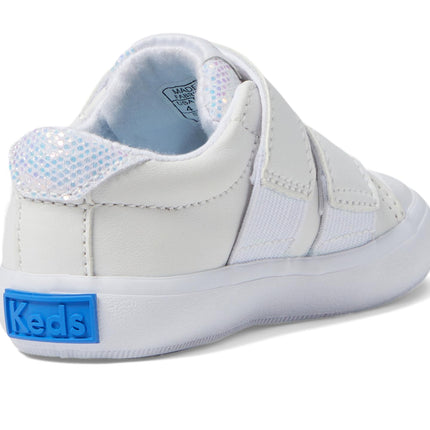 Keds Girl's Courtney Hl (Toddler/Little Kid) Sneaker, White, 11.5 Little Kid