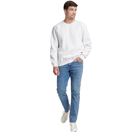 Russell Athletic Men's Dri-Power Fleece Sweatshirt, White, S