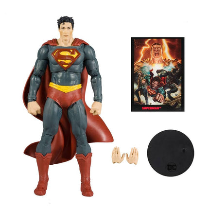 McFarlane DC Direct Page Punchers Superman Action Figure with Black Adam Comic Book, 7 Inch