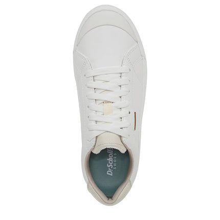 Dr. Scholl's Women's Time Off Sneaker, White Pearls, 6.5 Wide