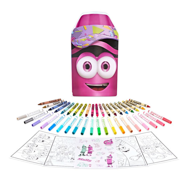Crayola Coloring Set with Limited Edition Mauve Art Case, Limited Edition Crayons, 50+ Pieces, Gifts for Kids