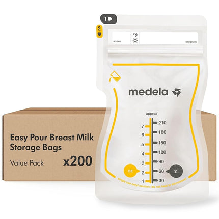 Medela Easy Pour Breastmilk Storage Bags 200 Count