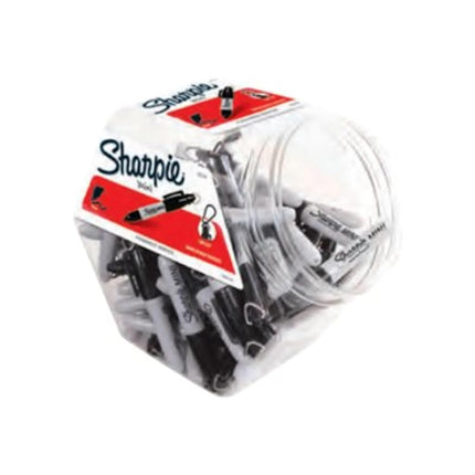 Sharpie Permanent Markers, Fine Point, Black, 72-Pack Canister