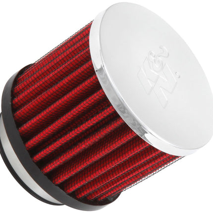 K&N Vent Air Filter/ Breather: High Performance, Premium, Washable, Replacement Engine Filter: Flange Diameter: 1.75 In, Filter Height: 2.5 In, Flange Length: 0.625 In, Shape: Breather, 62-1480