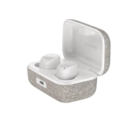 Sennheiser Momentum True Wireless 3 Earbuds -Bluetooth in-Ear Headphones for Music and Calls with Adaptive Noise Cancellation, Qi Wireless Charging, 28-Hour Battery Life and Compact Design, White