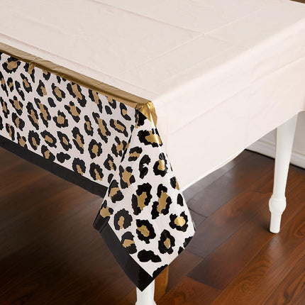 Fun Express Cheetah Animal Print Tablecloth