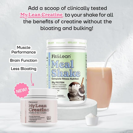 Fit & Lean Fat Burning Meal Replacement, Cookies & Cream, 1 lb