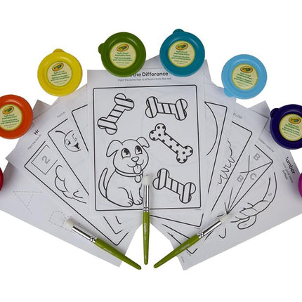 Crayola Spill Proof Paint Set, 8 Count Washable Paint for Kids, Ages 3, 4, 5