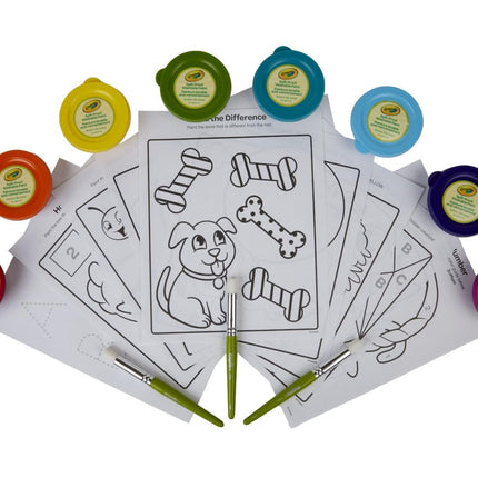 Crayola Spill Proof Paint Set, 8 Count Washable Paint for Kids, Ages 3, 4, 5