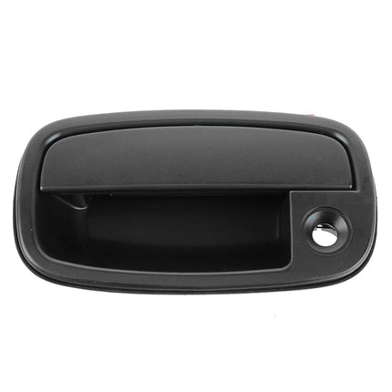 TRQ Door Handle Outside with Keyhole Smooth Black 