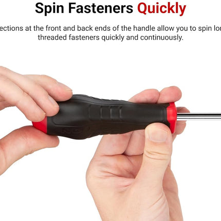 TEKTON 4.5 mm Hex High-Torque Black Oxide Blade Screwdriver | DHX21045 | Made in USA