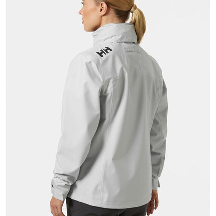 Helly Hansen Women's W Crew Hooded Jacket 2.0, Grey Fog, L