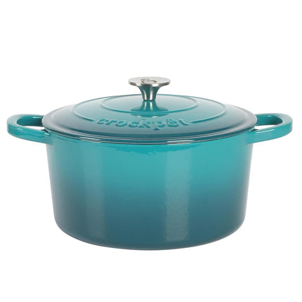 Crock Pot Artisan 7-Quart Round Dutch Oven - Teal 