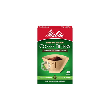 Melitta #1 Super Premium Cone Coffee Filters, Natu