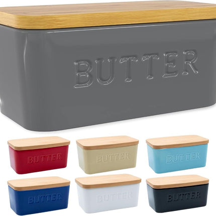 PriorityChef Extra Large Butter Dish with Lid for 