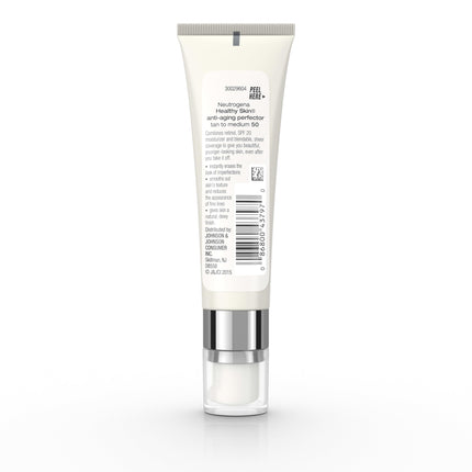 NEUTROGENA - Perfeccionador Antienvejecimiento Healthy Skin SPF 20 de tono bronceado a medio - 1 fl. oz. (30 ml)