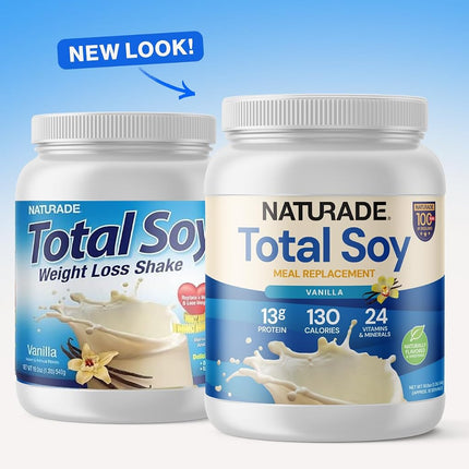 Naturade Total Soy Vanilla Meal Replacement Supplement, Vanilla, 19.1 Ounce