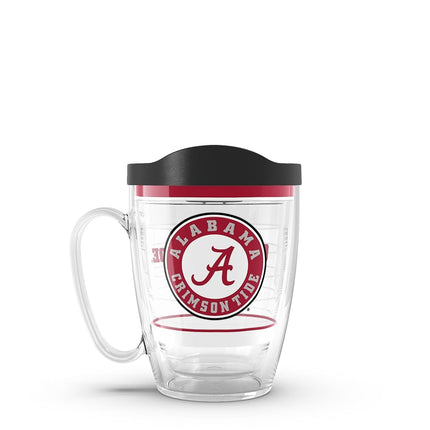 Tervis Made in USA University of Alabama Crimson Tide Insulated Tumbler Cup Keeps Drinks Cold & Hot, 16oz - Tritan, Tradition