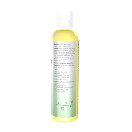 Now Foods Organic Almond Oil, 8 Oz