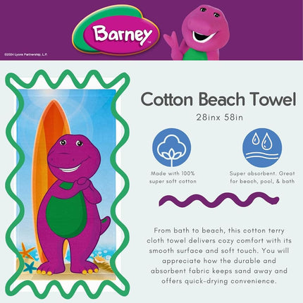 Franco Barney Clásica Toalla de Baño/Piscina/Playa Súper Suave de 147 cm x 71 cm Productos Oficiales