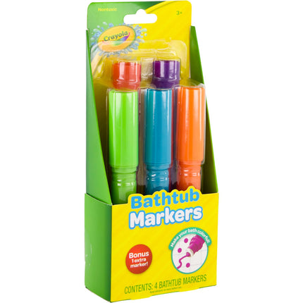 CRAYOLA Bathtub Markers Color Bath Drops 60 tablets