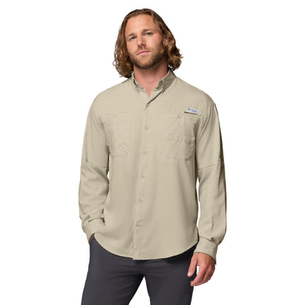Camisa de manga larga Tamiami II de Columbia para hombre, camisa de manga larga, Fossil, XXL