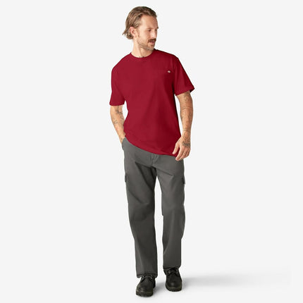 Dickies Men's Heavyweight Crew Neck Short Sleeve Tee Big-Tall T-Shirt, English Red, 3XL
