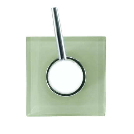 IZOD - Lotion Dispenser/Soap Dispenser, Clear Resin Countertop Accessories, Modern Bathroom Decor (Marina Green)
