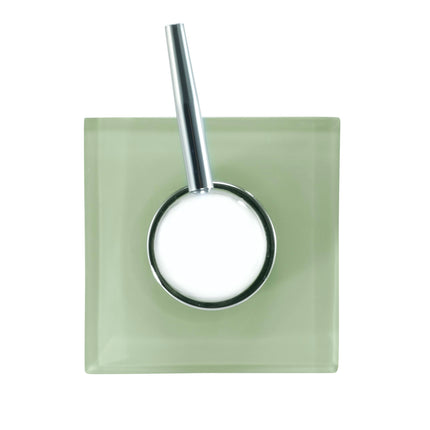 IZOD - Lotion Dispenser/Soap Dispenser, Clear Resin Countertop Accessories, Modern Bathroom Decor (Marina Green)