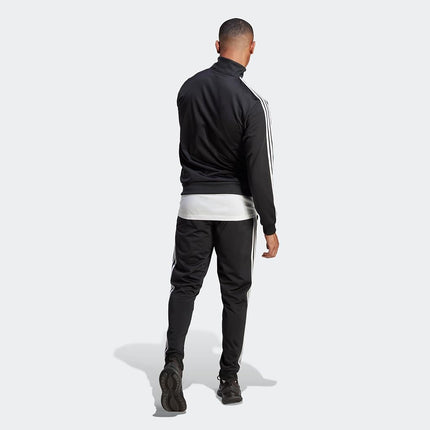 adidas Mens Sportswear Basic 3-stripes Tricot Track Suit, Black, Medium
