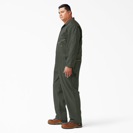 Dickies mens Deluxe Blended Long Sleeve Coveralls, Olive Green, M