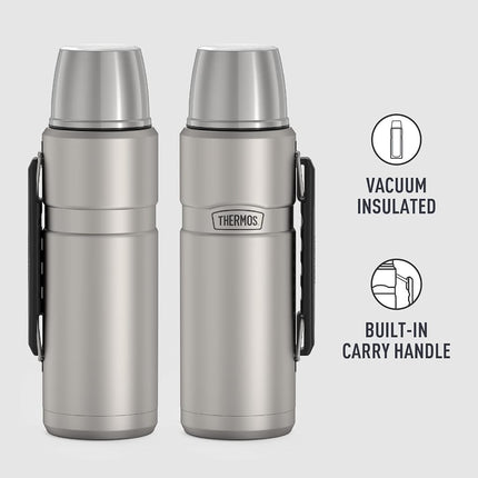 Thermos Stainless King Vacuum-Insulated Beverage Bottle, 40 Ounce, Matte Stainless Steel