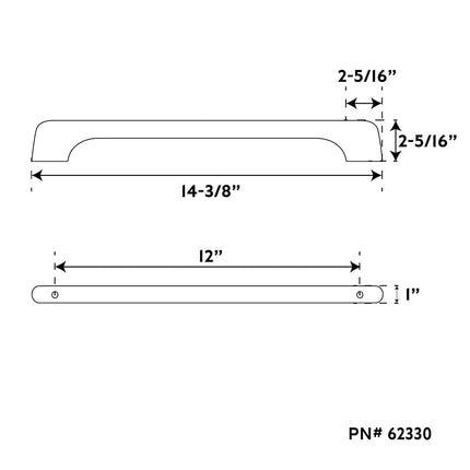 Whitecap 62330 Teak Towel-Bar - 14'