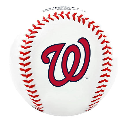 Rawlings MLB Nationals Team Logo Baseball, Official, White