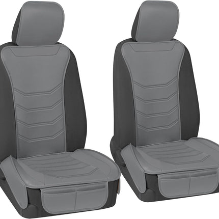 Motor Trend LuxeFit Solid Gray Seat Covers for Car