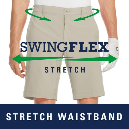 Izod Men's Golf Swingflex Cargo Short, Red Khaki, 29