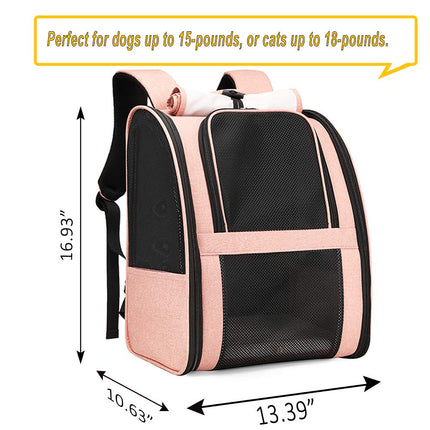 Texsens Innovative Traveler Bubble Backpack Pet Carriers for Cats and Dogs