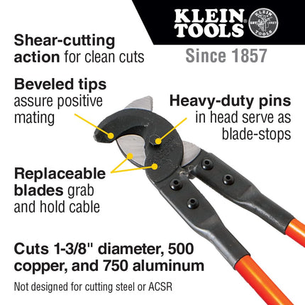 Standard Cable Cutter, 25-Inch Klein Tools 63041