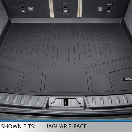 SMARTLINER All Weather Custom Fit Cargo Trunk Liner Floor Mat Black for 2017-2019 Jaguar F-Pace / 2018-2019 Range Rover Velar