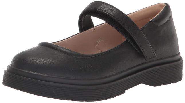 The Children's Place Girls Closed Toe Maryjane Flats, Black, 5 Big Kid