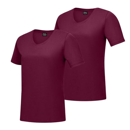 Hanes Women's Lightweight Nano T-Shirt, Maroon, La