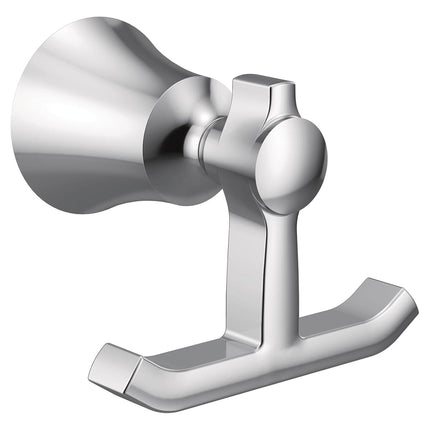 Moen YB0303CH Flara Gancho Doble para Albornoz, Cromo