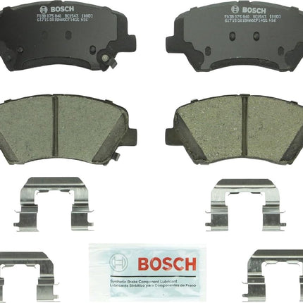 BOSCH BC1543 QuietCast Premium Ceramic Disc Brake Pad Set - Compatible With Select Hyundai Elantra, Elantra Coupe, Elantra GT; Kia Forte, Forte5, Forte Koup; FRONT