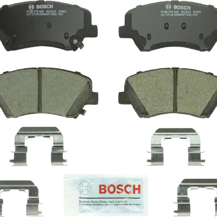 BOSCH BC1543 QuietCast Premium Ceramic Disc Brake Pad Set - Compatible With Select Hyundai Elantra, Elantra Coupe, Elantra GT; Kia Forte, Forte5, Forte Koup; FRONT