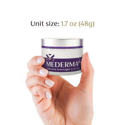 Mederma PM Intensive Overnight Scar Cream, Works with Skin's Nighttime Regenerative Activity, Clinically Shown to Make Scars Smaller and Less Visible, 1.7 Oz (48g)