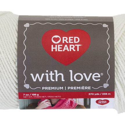 Red Heart Love Yarn-Eggshell, Multicolor