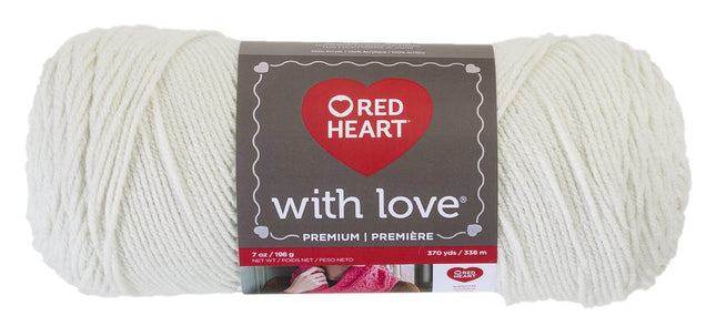 Red Heart Love Yarn-Eggshell, Multicolor