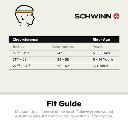Schwinn Thrasher Bike Helmet for Adult Men Women Age 14+ with Suggested Fit 58-62cm, Lightweight with Adjustable Side and Chin Strap, No Light, Volt Yellow/Black