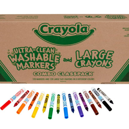 Crayola Large Crayons & Ultra Clean Washable Marke